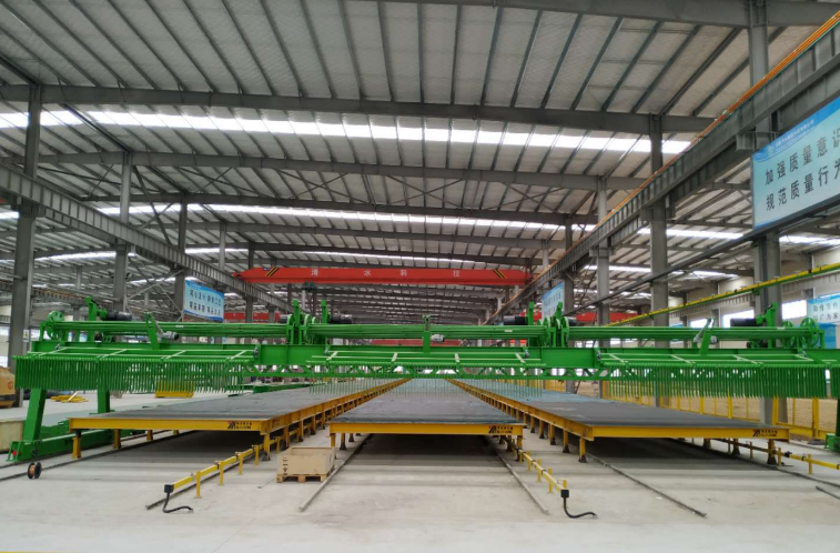 牢靠模台柔性生产系统的应用|河南清水二期正式投产